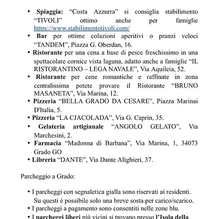 {il Blue Di Grado} *
